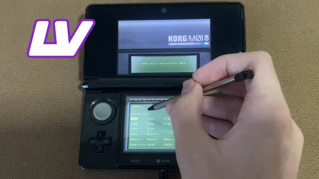 Using the KORG MO1D on 3DS!