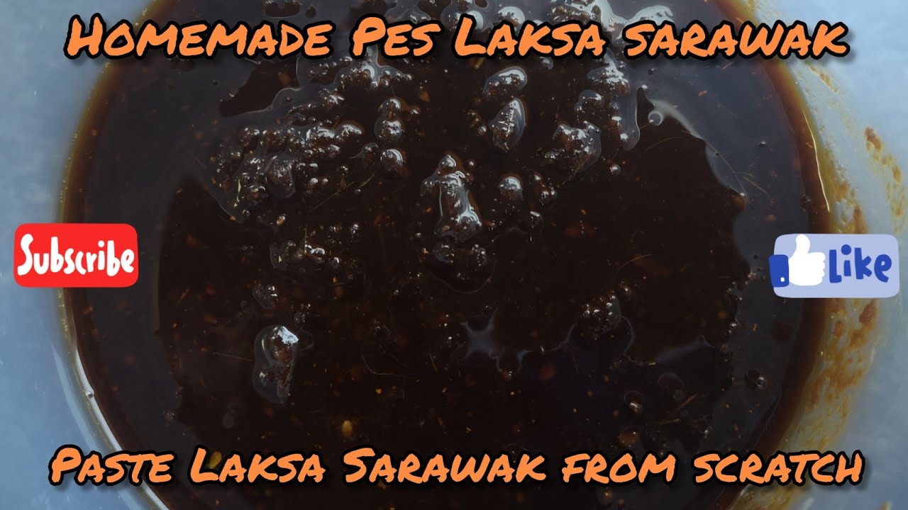 Easy Homemade Authentic Sarawak Laksa Paste / Homemade Pes Laksa Sarawak untuk perantau / Part 1