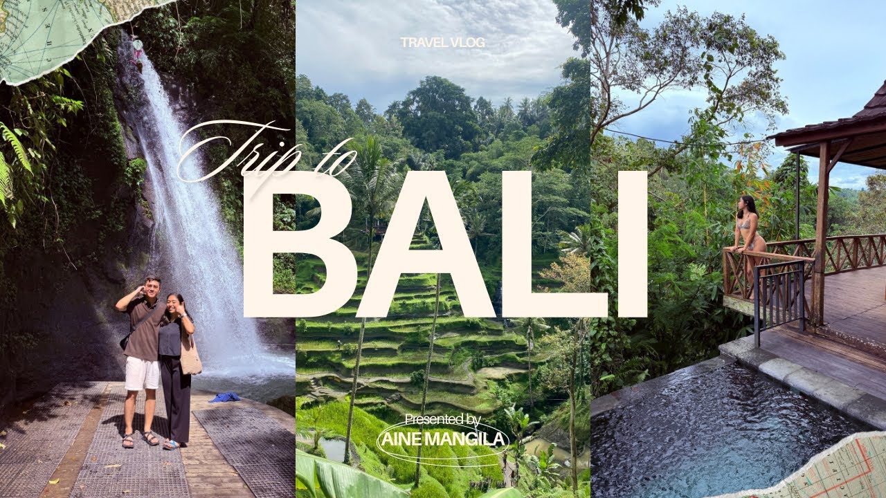 BALI VLOG PT. 1 | Waterfalls, Rice Terraces & Our Secluded Villa in Ubud 🌿