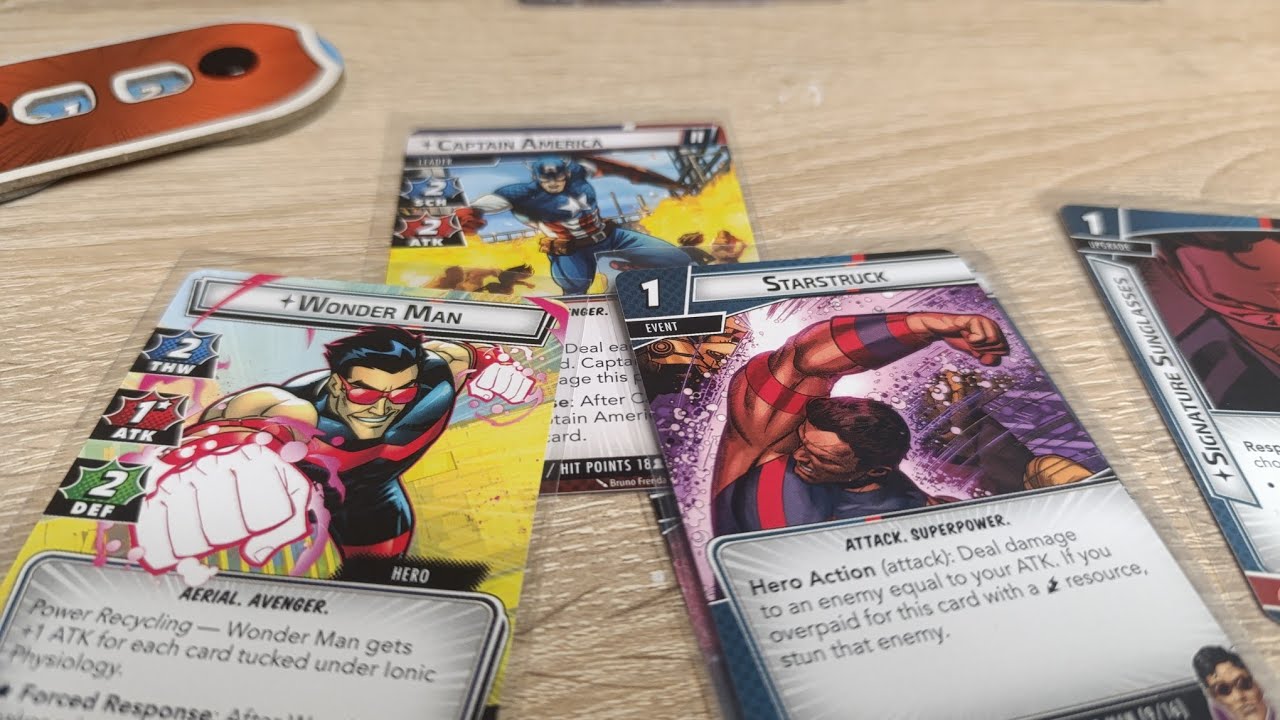 Marvel Champions CZ #24 Wonder Man vs Captain America. WONDERrematch, mr. Hollywood!