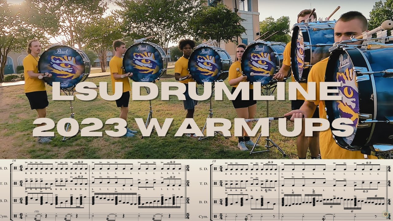 LSU Drumline - Warm Ups {August 2023}