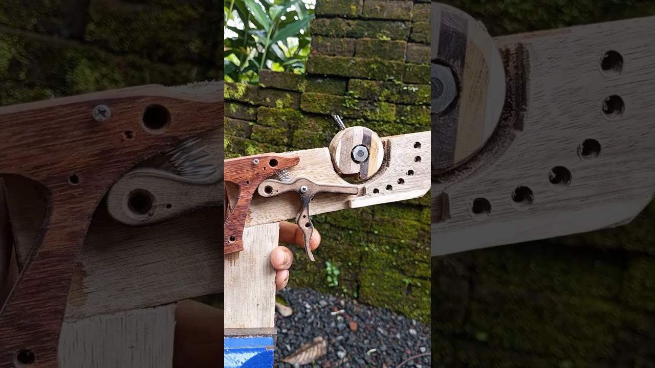 strong Wooden Slingshot With unique design trigger Mechanism