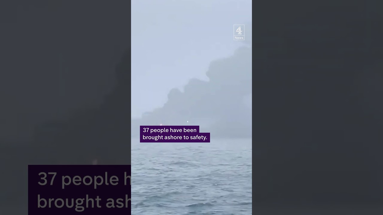 Oil tanker and cargo vessel collide in the North Sea