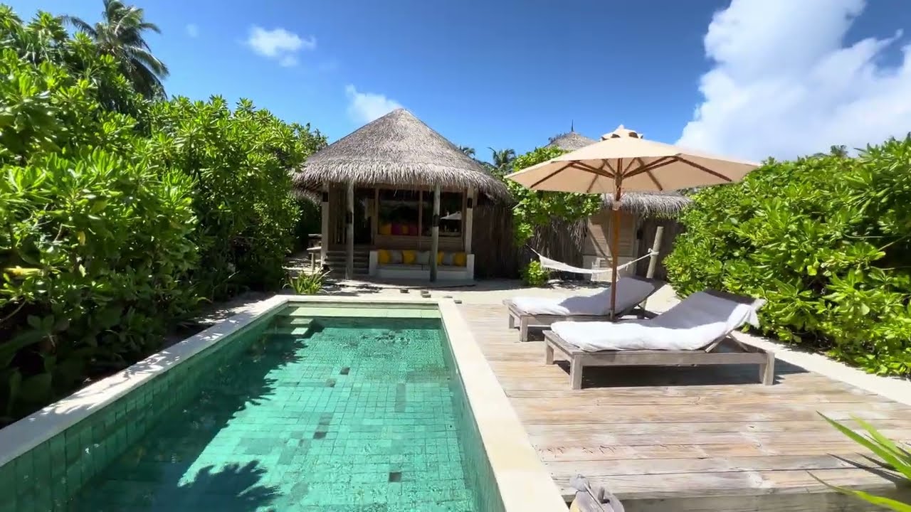 #Maldives Six Senses Laamu | Ocean Beach villa with pool | room 92 | Turtle 🐢 beach 🏖️ | room tour.