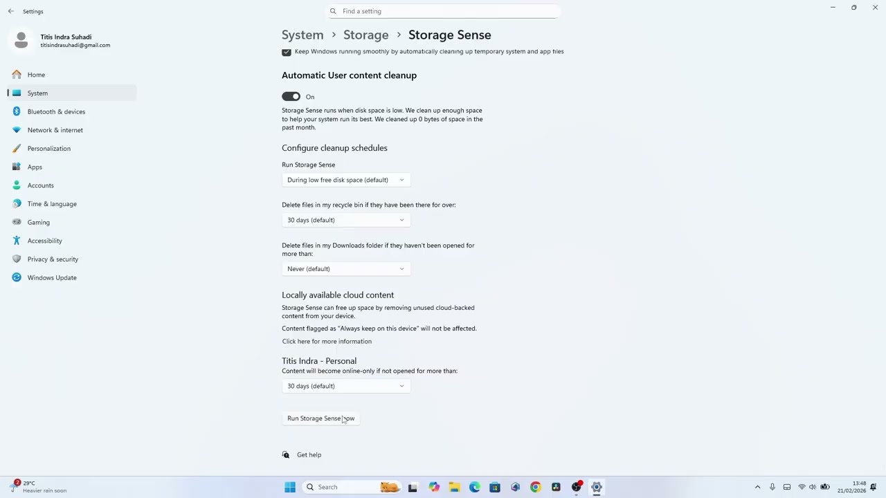 Storage Sense: Solusi Simpel Atasi Disk C Merah di Windows 11