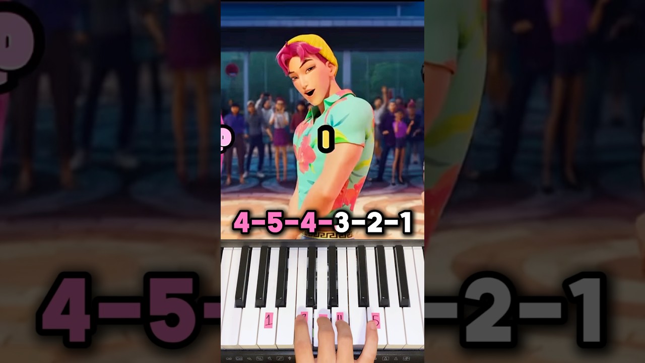 Soda Pop Kpop Demon Hunters - Piano Tutorial #shorts