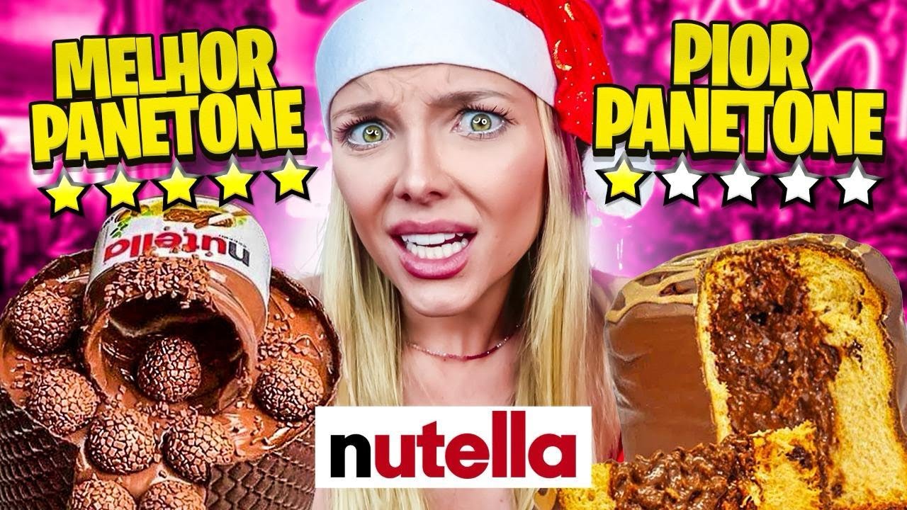 COMPAREI O PANETONE DE NUTELLA DE PIOR E MELHOR AVALIA&Ccedil;&Atilde;O DO APLICATIVO em 2022!