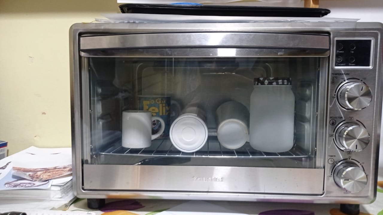Sublimación en horno eléctrico de convección