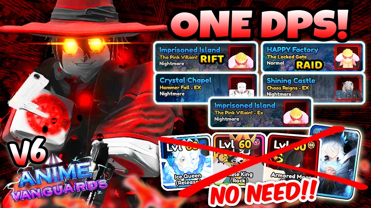 INSANE MONARCH ALUCARD DESTROYING Anime Vanguards’ Hardest Game Modes Solo!