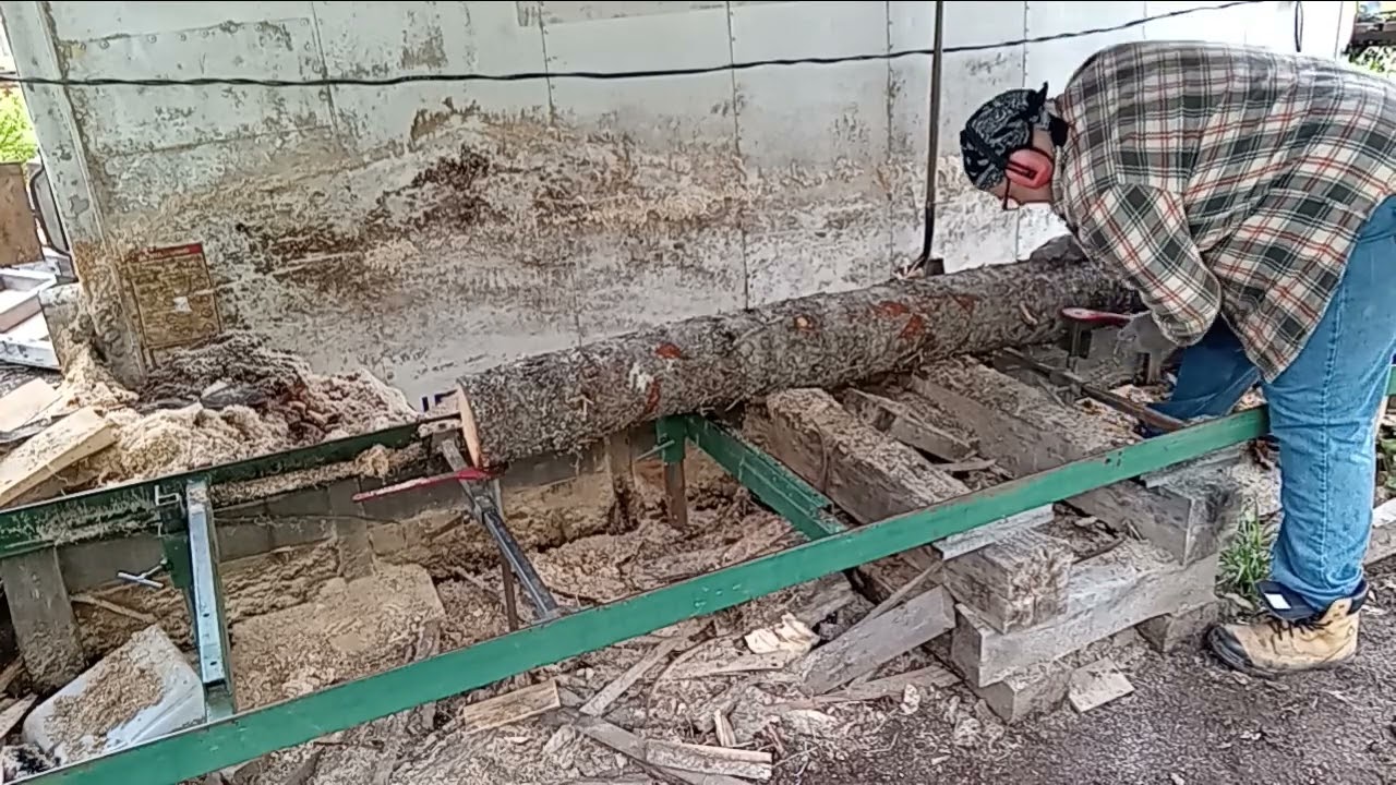распиловка древесины из бревна