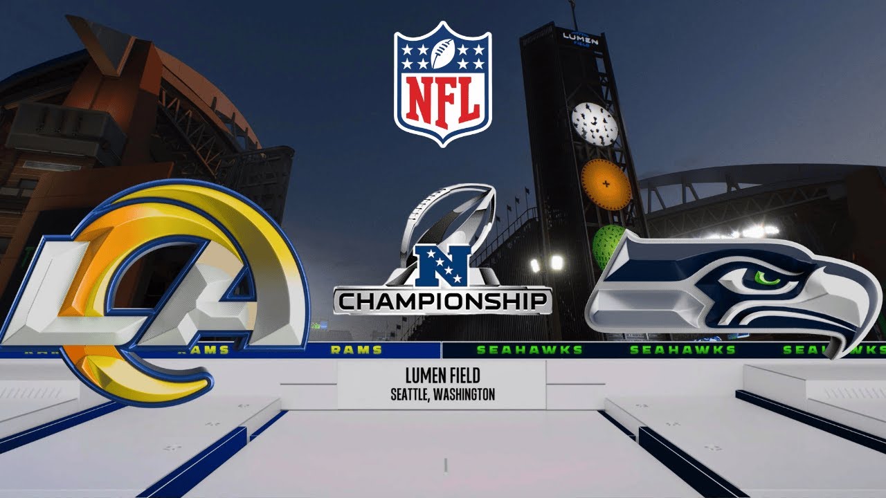 LIVE 🏈 Seahawks vs Rams / NFC Championship Game / NFL Playoffs / Madden Simulation!