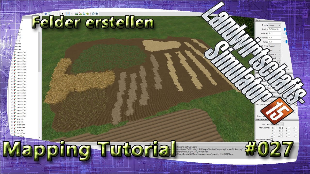 LS15 Giants Editor Map Tutorial #027 Felder erstellen