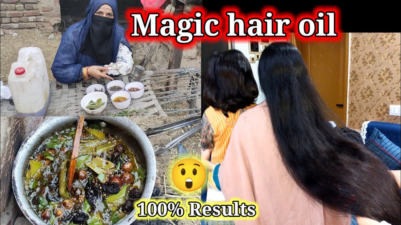 Magic hair oil | 100% Results 🌟 | long & strong hair | BinteSaeed Kitchen and life