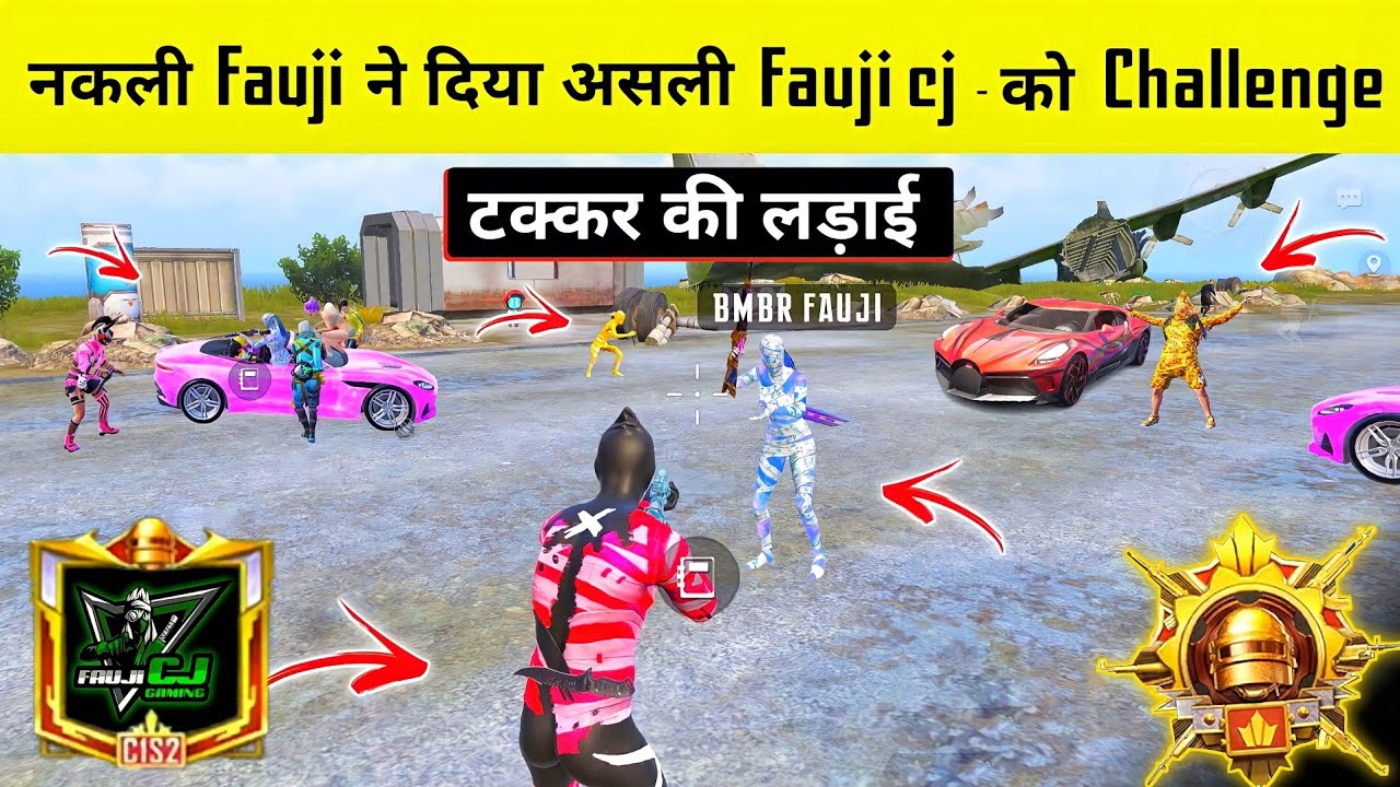 OMG 😱 When 2 FAUJI CJ GAMING Came To The Same Match & Challenged Each Other in BGMI - BGMI Gameplay