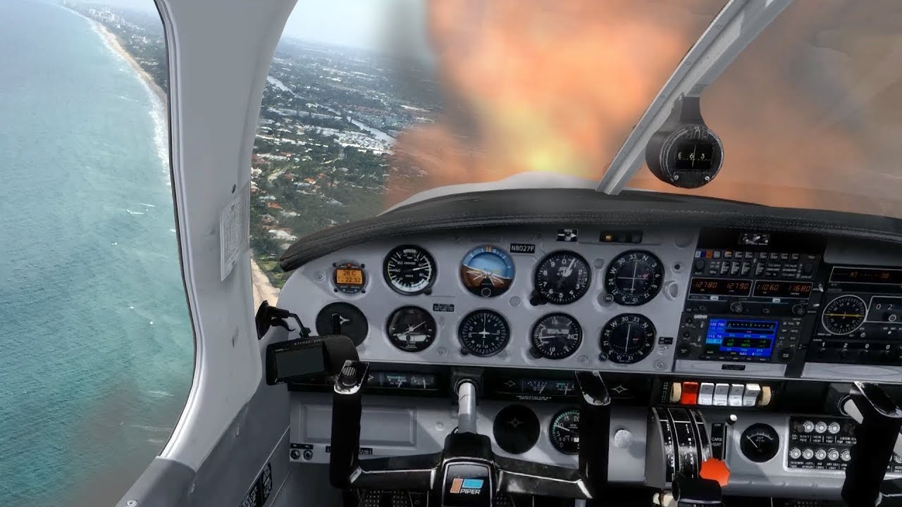 Engine Failure Torture Test - Emergency training with realistic flight simulator visuals