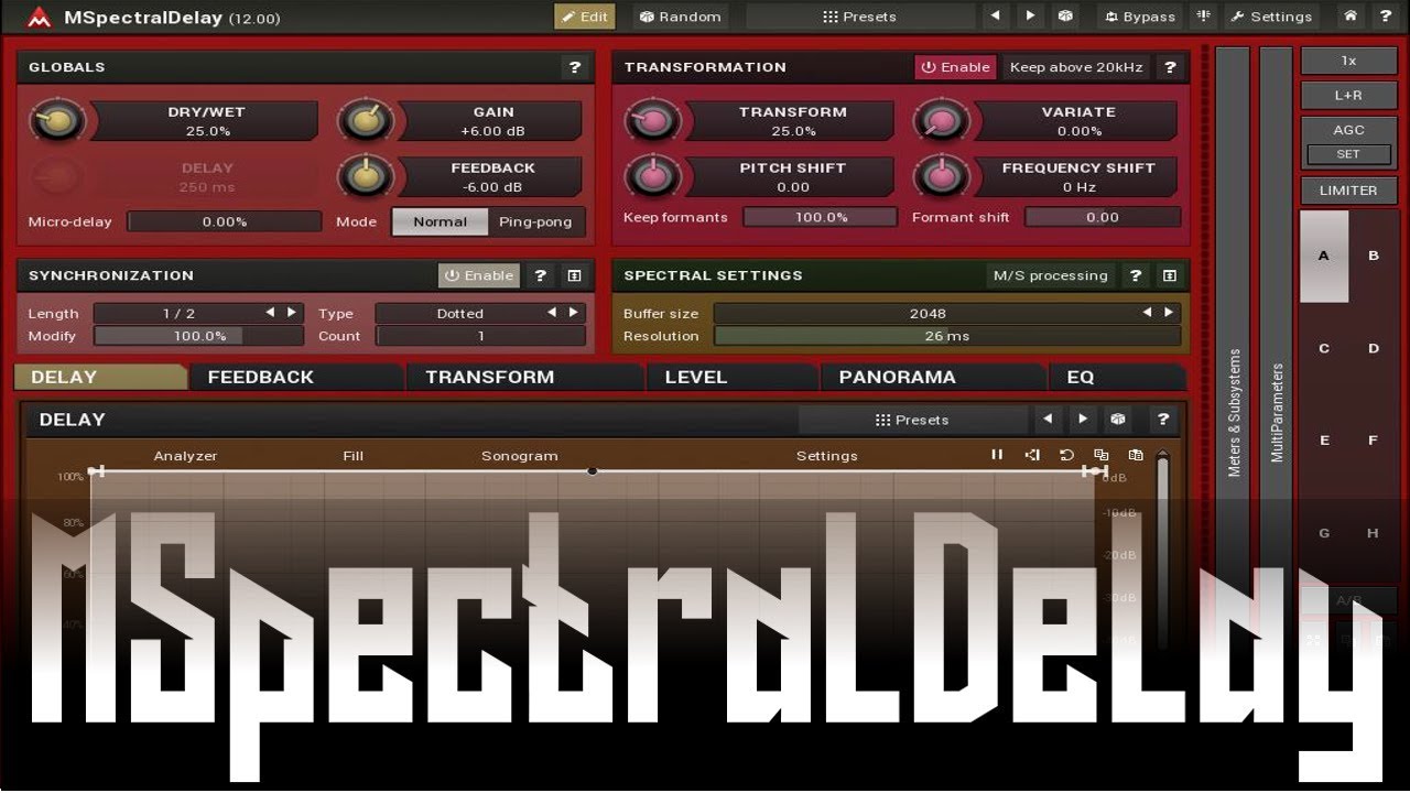 Первые впечатления/обзор MSpectralDelay