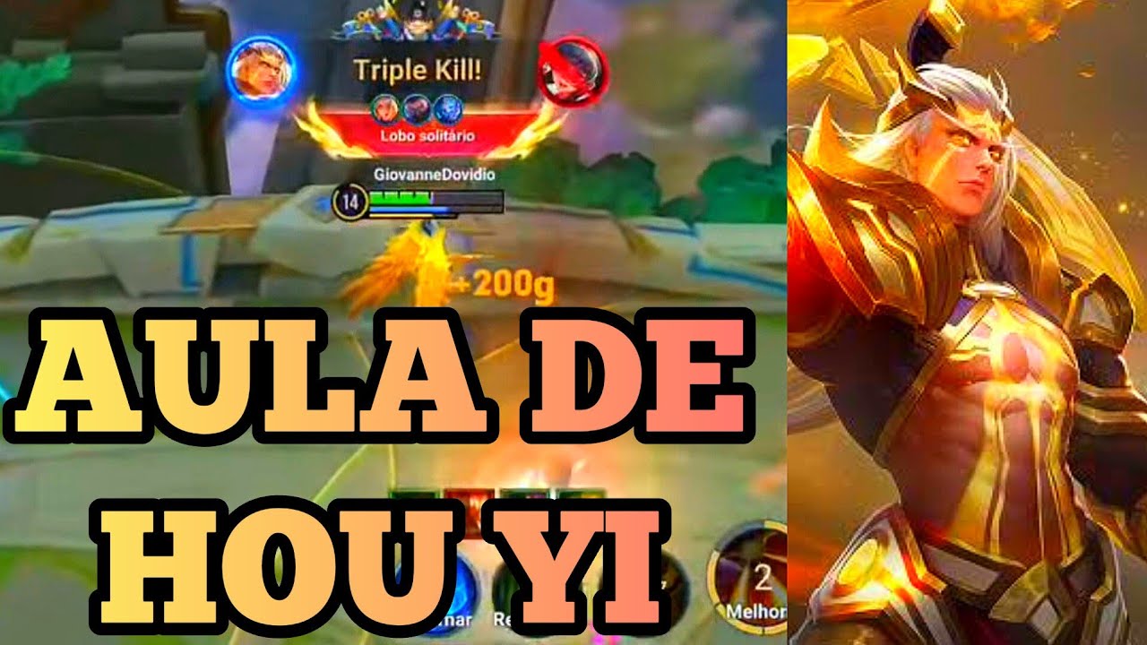 TUTORIAL COMPLETO DE COMO JOGAR DE HOU YI - DICAS E GAMEPLAY - HONOR OF KINGS