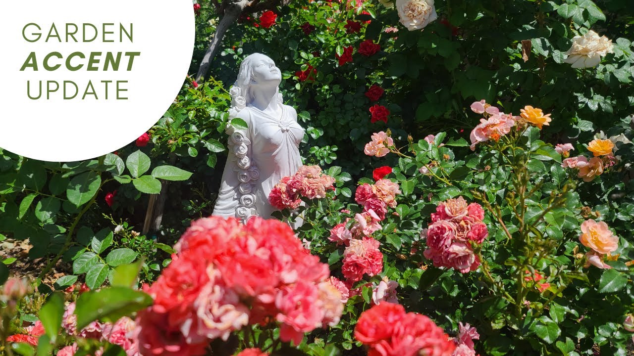 Garden Accents Update, New Statues and Fountain for the Garden