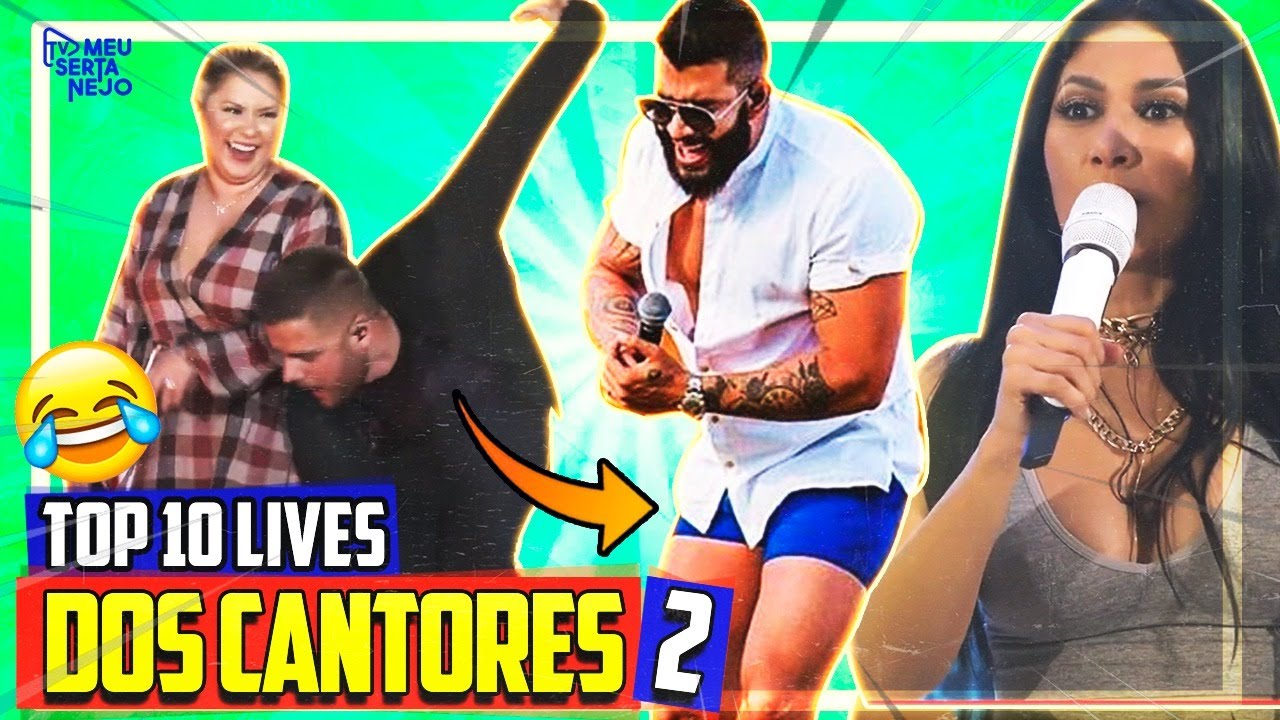 10 MOMENTOS ENGRAÇADOS dos CANTORES nas LIVES #02