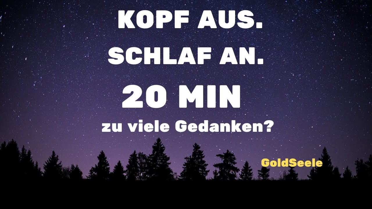 Kopf aus, Schlaf an: In 20 Min einschlafen 😴 (Hypnose gegen Gedankenkarussell)