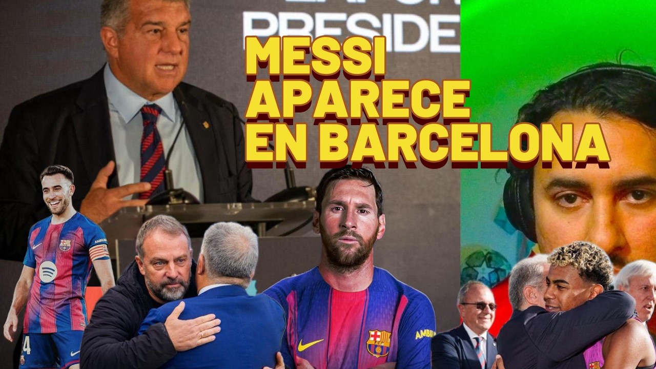 FLICK RESPIRA por ERIC GARCÍA, MESSI APARECE en BARCELONA📌LAPORTA PIDE el VOTO a la 