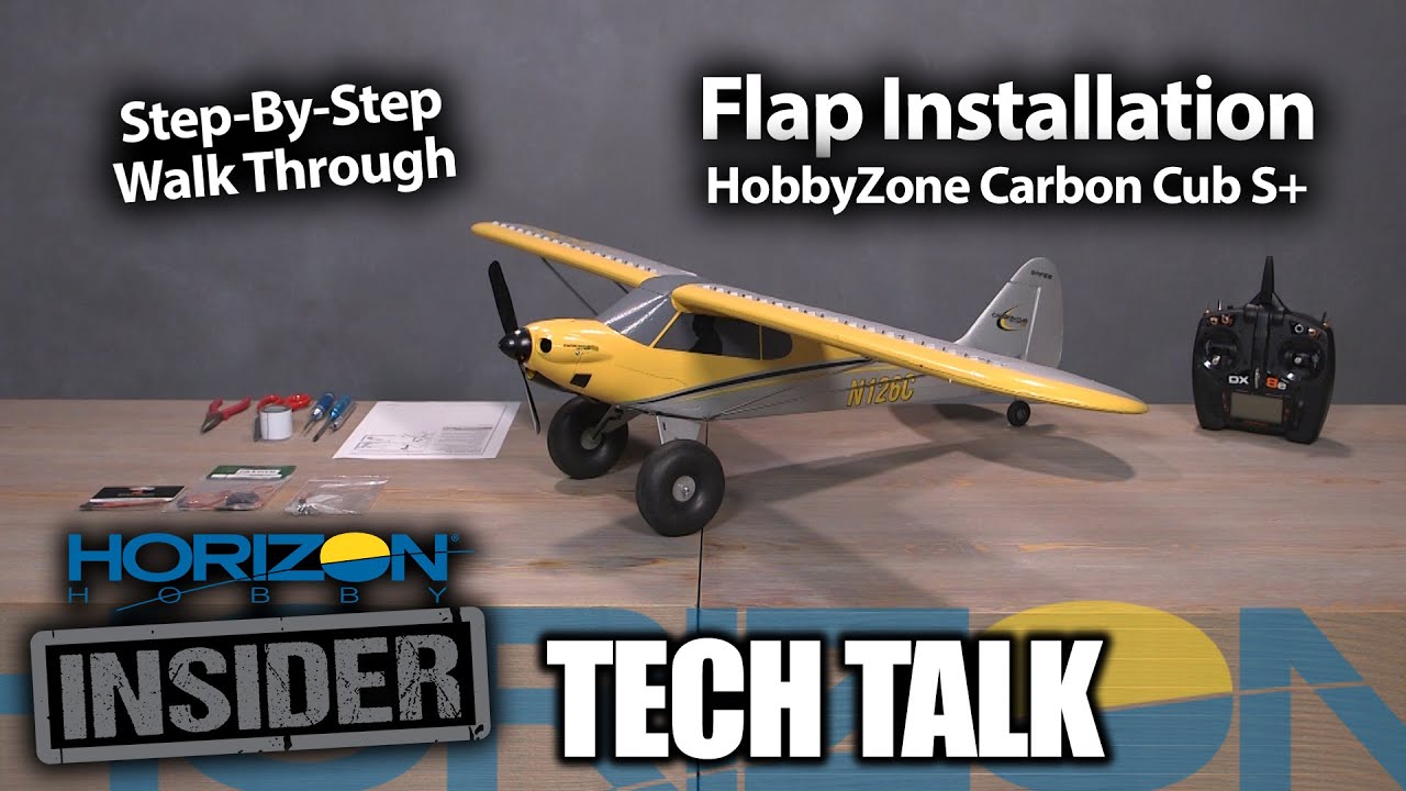 Horizon Insider Tech Talk: Flap Installation - HobbyZone Carbon Cub S 1.3m