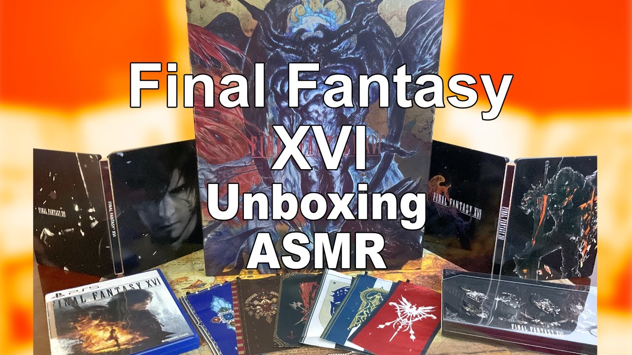 Final Fantasy XVI unboxing ASMR