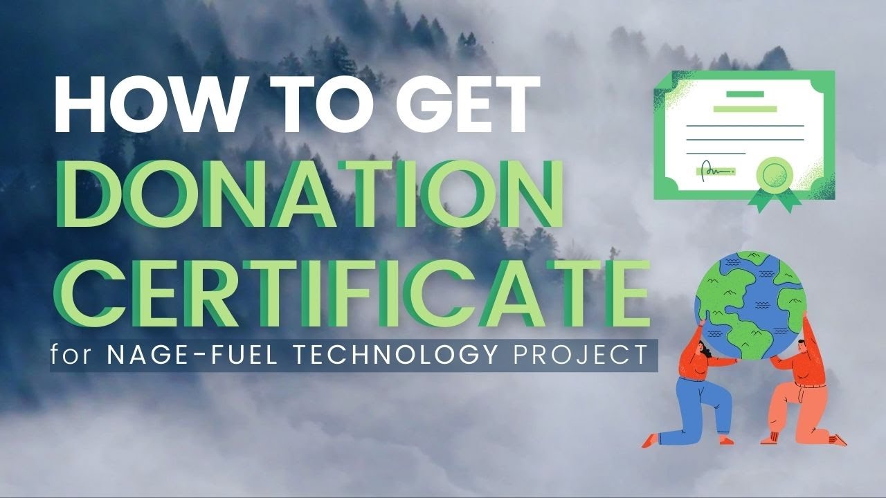 NAGE-FUEL DONATION CERTIFICATE VIDEO TUTORIAL