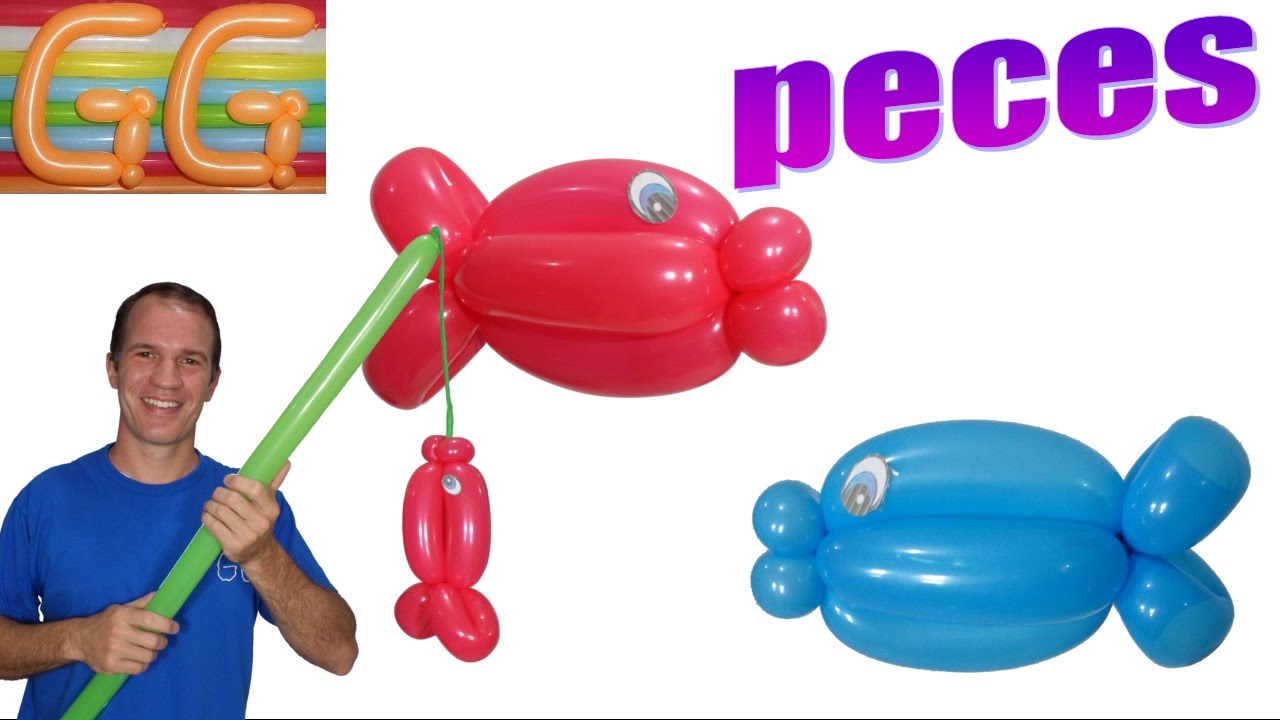 como hacer peces con globos - globoflexia facil - como hacer un pez con globos