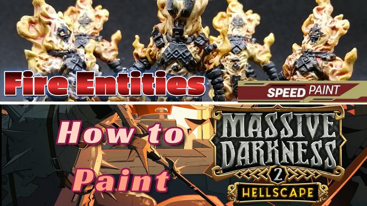 Speed Painting Massive Darkness 2 Mobs - How to Paint Fire Entities