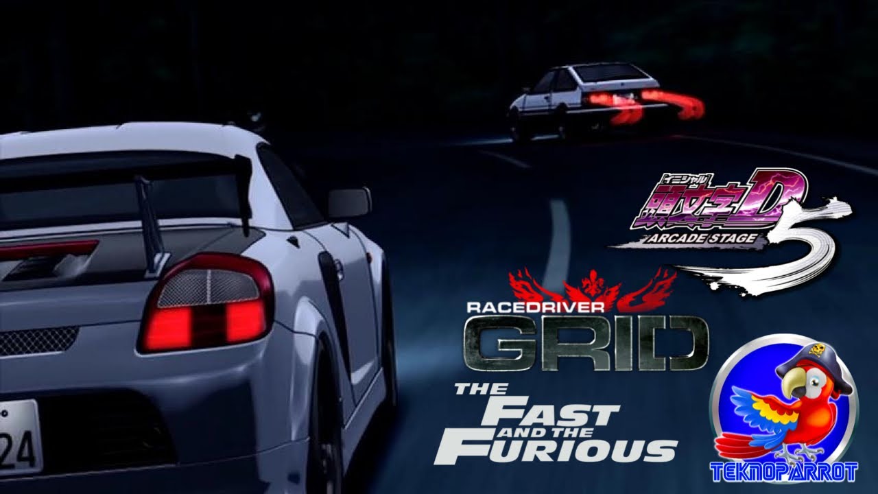 Tutorial teknoparrot en español parte 18,GRID,Initial D 5 ,The fast and Furious
