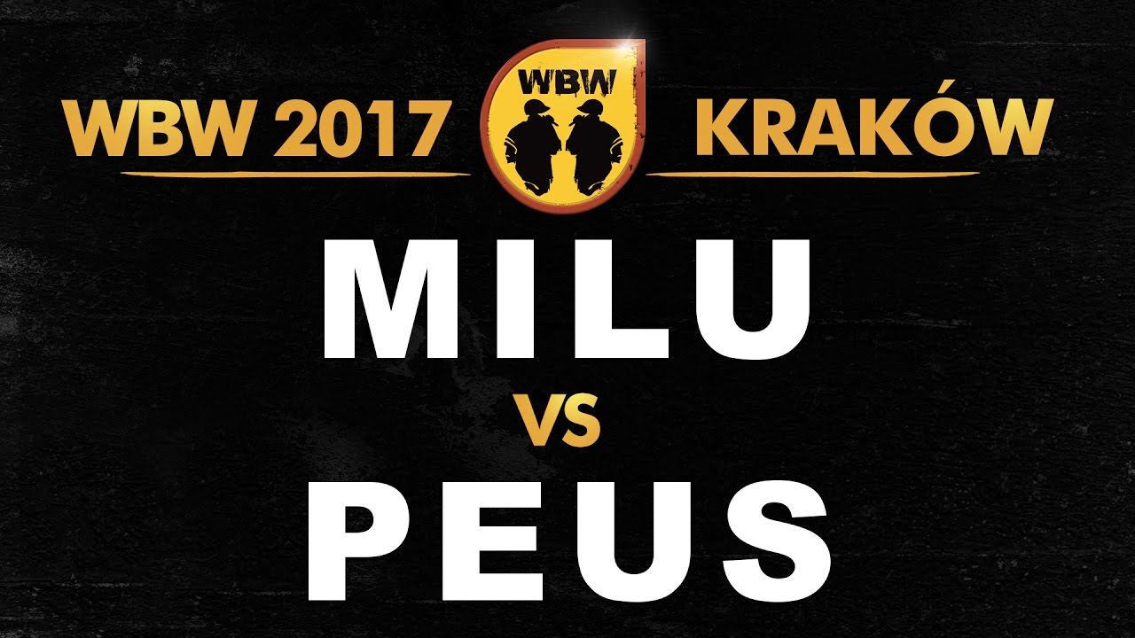 Milu 🆚 Peus 🎤 WBW 2017 Kraków (freestyle rap battle) Półfinał