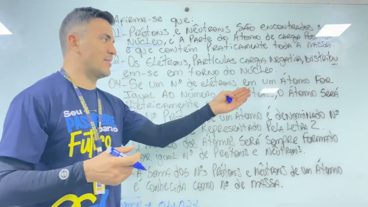 Resolução sobre questão sobre átomos 