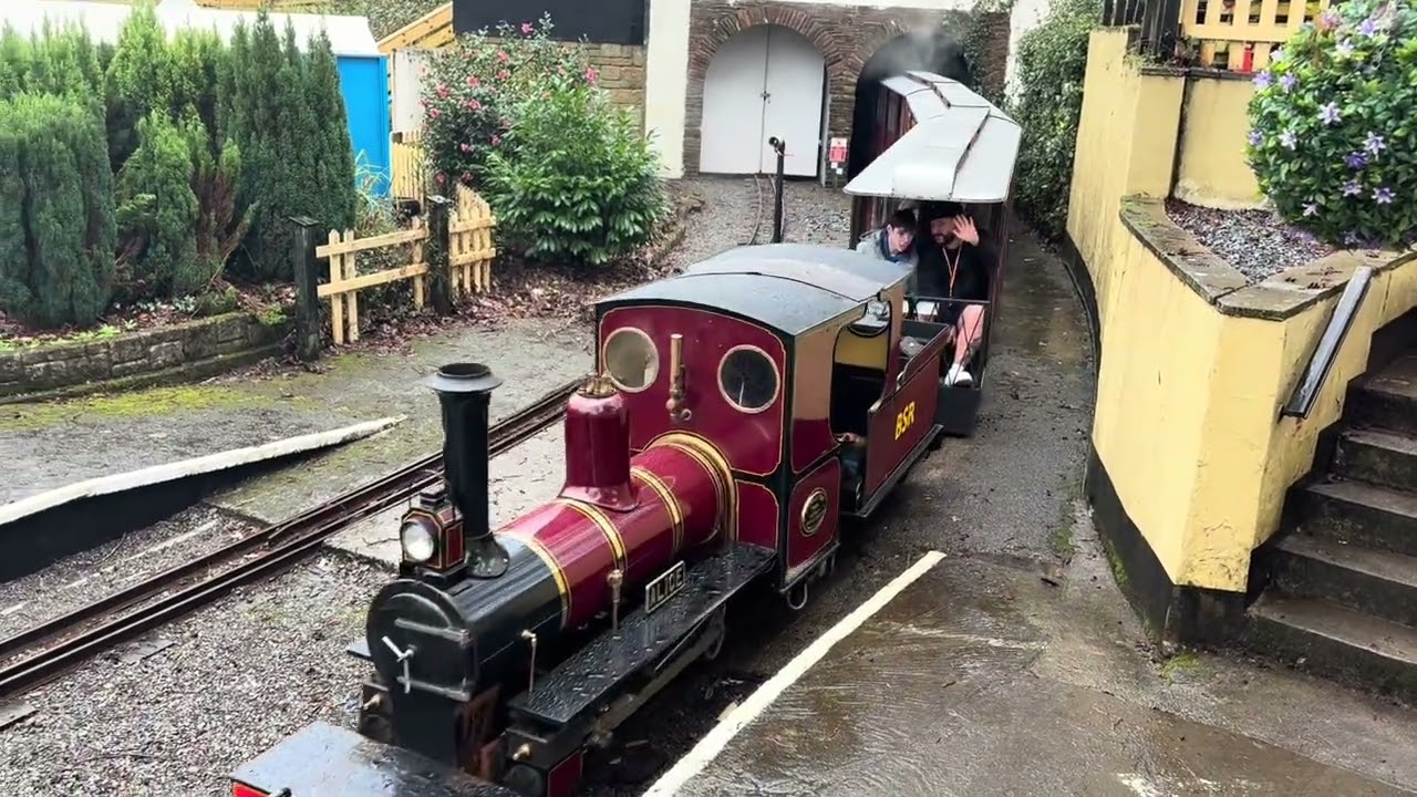 Bickington Steam Railway at Trago Mills (in the rain!)