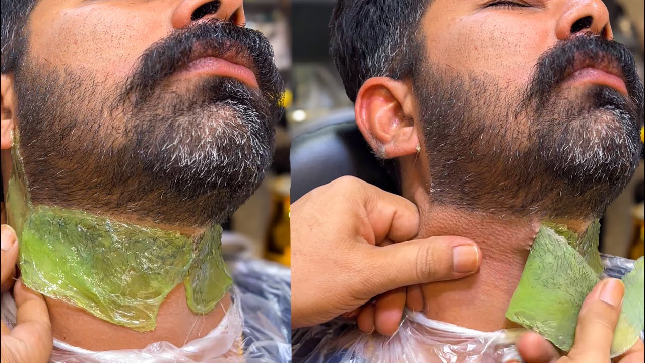 How to Wax Your Beard Neckline at Home Men's Neckline Waxing Tutorial