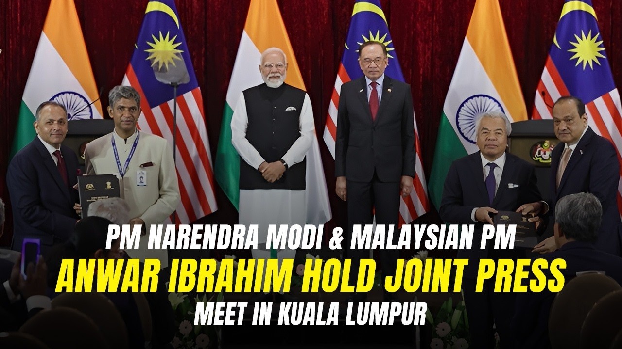 PM @narendramodi & Malaysian PM Anwar Ibrahim hold joint press meet in Kuala Lumpur l @PMOIndia