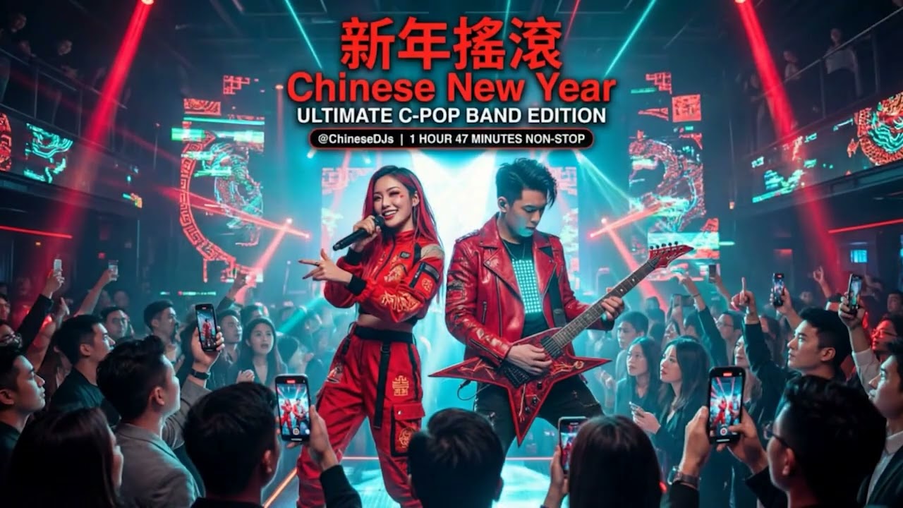 Chinese New Year ROCK Mix 🎸 1 Hour 47 Mins of High Energy C-Pop Anthems | 新年摇滚串烧 (Band Version)