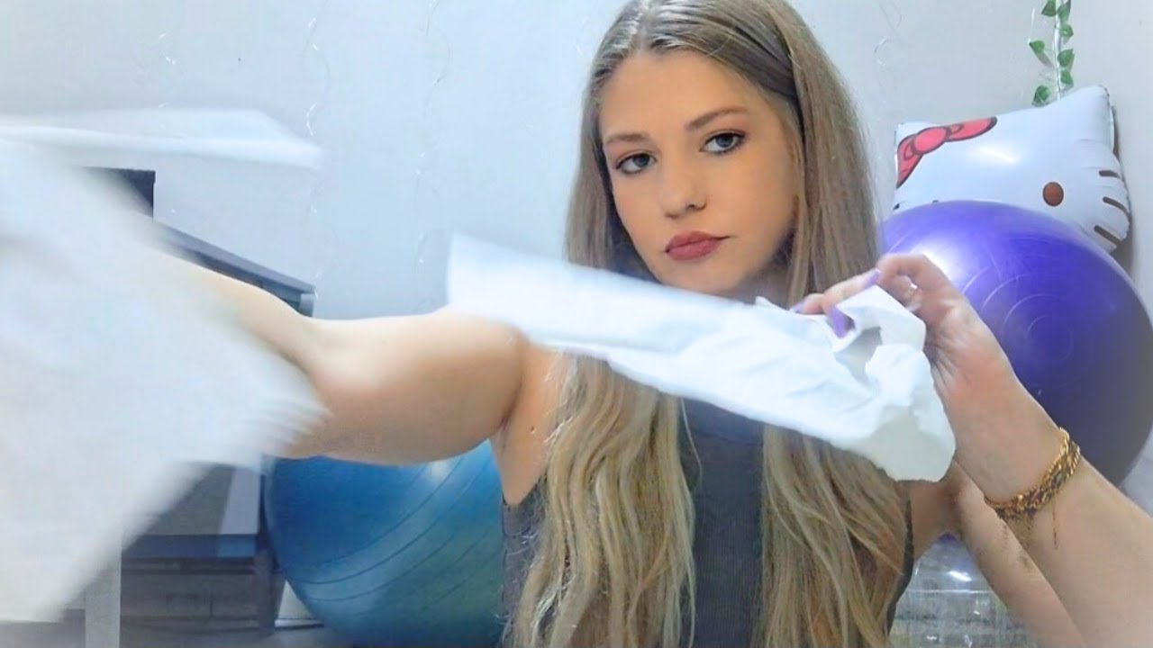 ASMR 🫧 Chewing Bubblegum, Ripping Paper Bags, Paper & Newspaper | Carefree, Satisfying Sounds