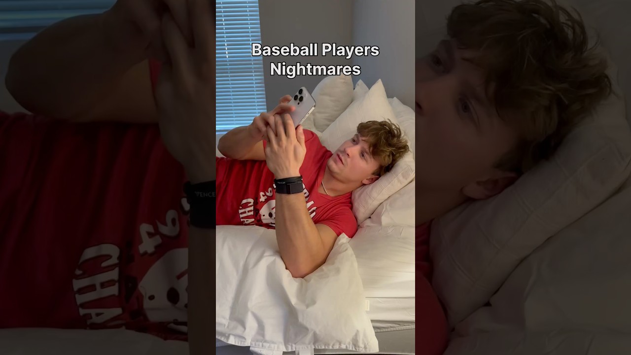Baseball Players Nightmares 🤣 #baseball #comedy #funny #viral #nightmare #reels