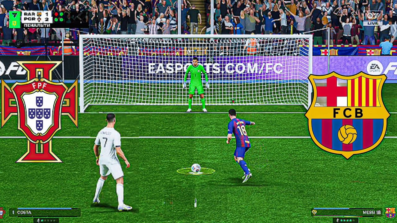 FC 26 Portugal vs Barcelona Ronaldo vs Messi Penalty shootout gameplay play station 5 