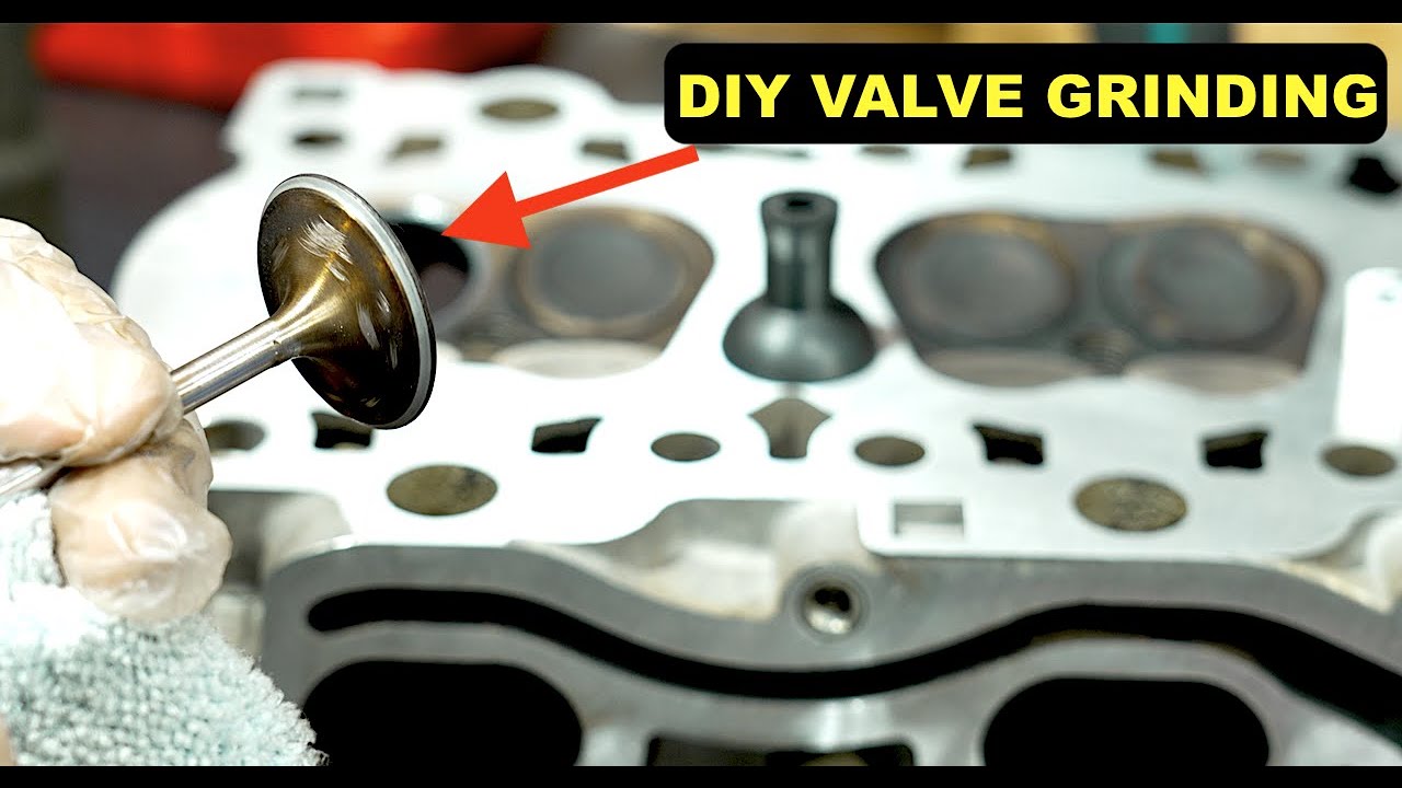 Red Porsche 996 Valve Grinding And New Valve Seal Install