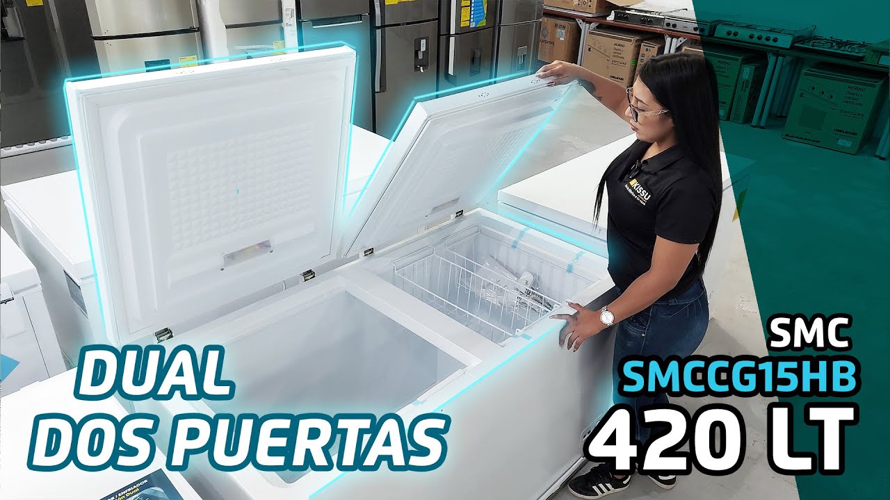 🥶 CONGELADOR SMC SMCCG15HB 420LT 15 PIES BLANCO FUNCI&Oacute;N DUAL CARACTER&Iacute;STICAS / KISSU ECUADOR