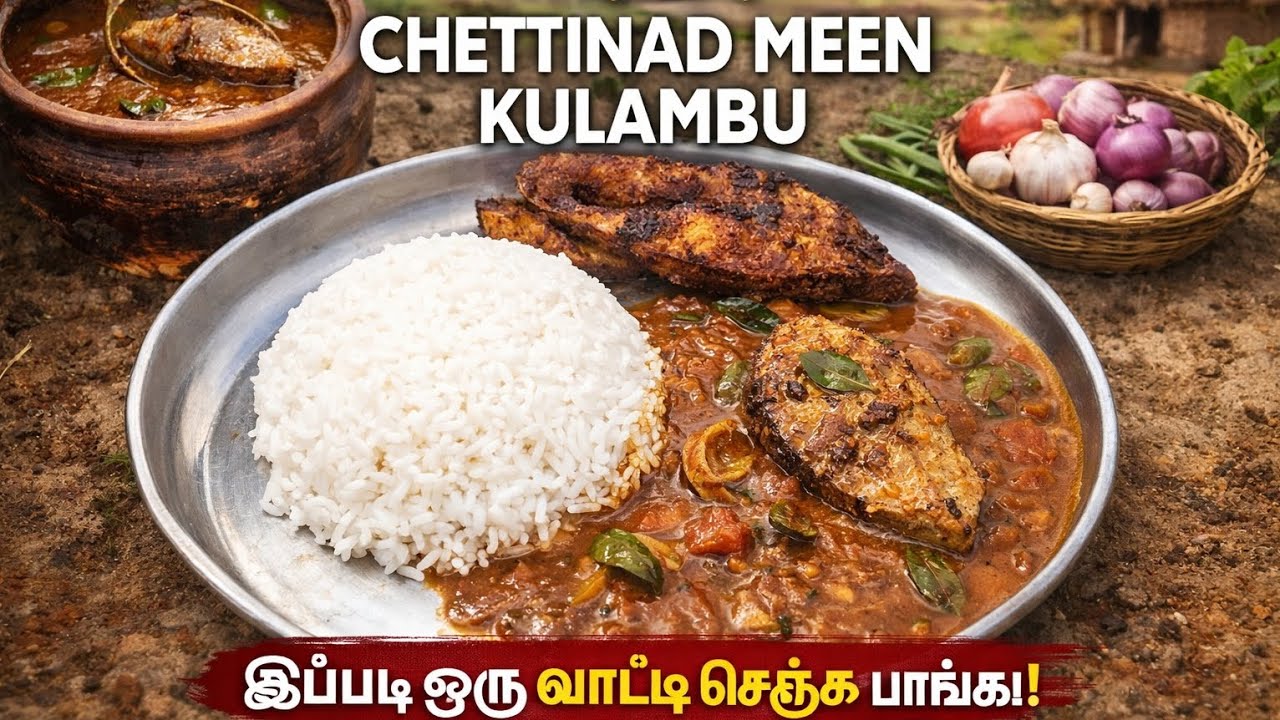 Chettinad Meen Kulambu Like Village Grandma Makes | Authentic Taste #fish #kulambu #fypp #cooking