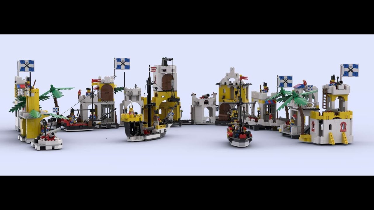 Lego Admiral's Haven project - component models presentation.
