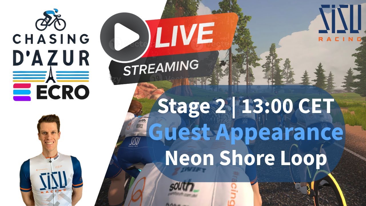 Zwift Racing | ECRO World Tour | Chasing d'Azur - Stage 2 | 11-03-2026