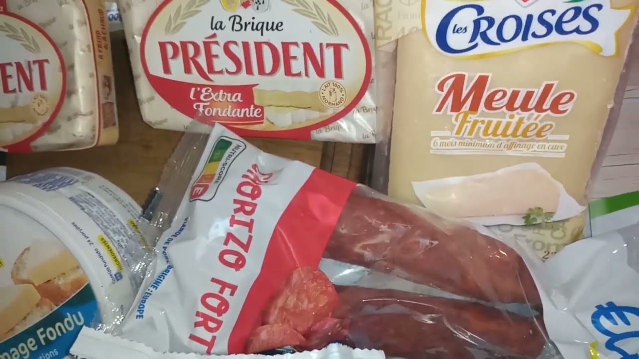 Haul Leclerc. Retour de courses 281€12. Charcuterie&Pdts laitiers. Livraison.