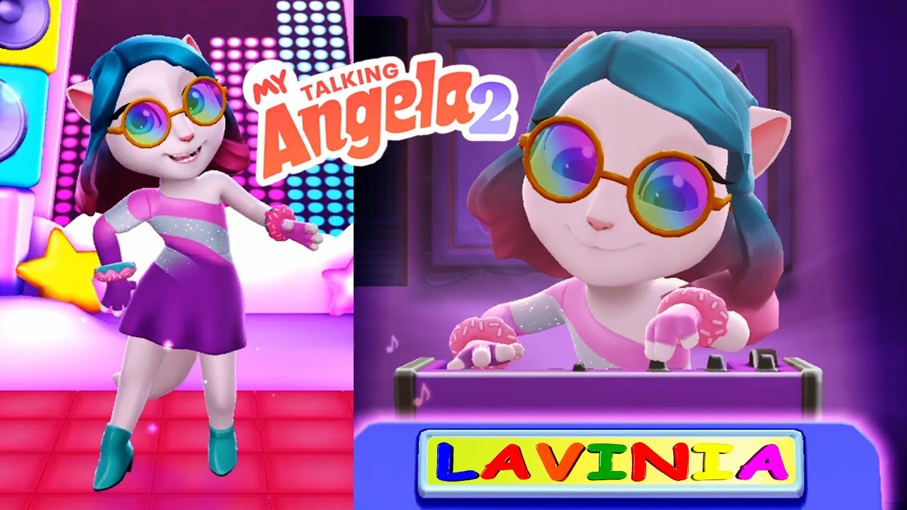 МОЯ ГОВОРЯЩАЯ АНДЖЕЛА 2 ПРИКОЛЫ! 🙃 MY TALKING ANGELA! 😊 #talkingtom #лавиния #mytalkingangela