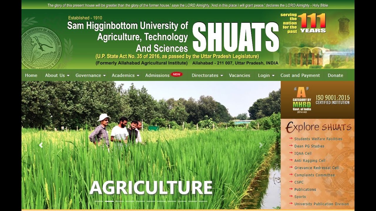 SHUATS Campus Tour