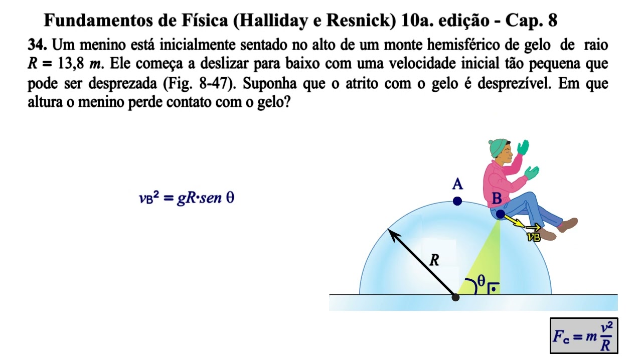 Aula 34 - Fundamentos de Física (Halliday e Resnick) 10a. Edição - Cap 8.
