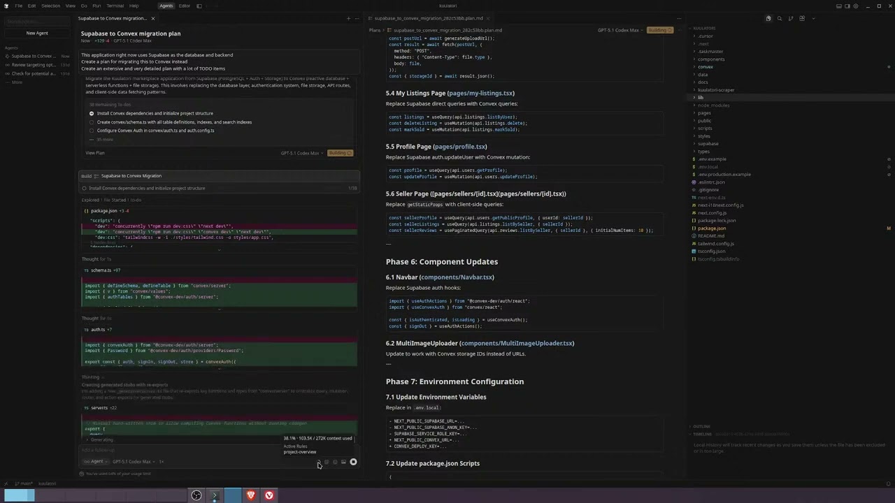 Dev-stream: Migrating Supabase to Convex